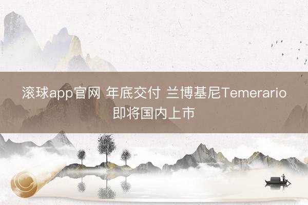 滚球app官网 年底交付 兰博基尼Temerario即将国内上市