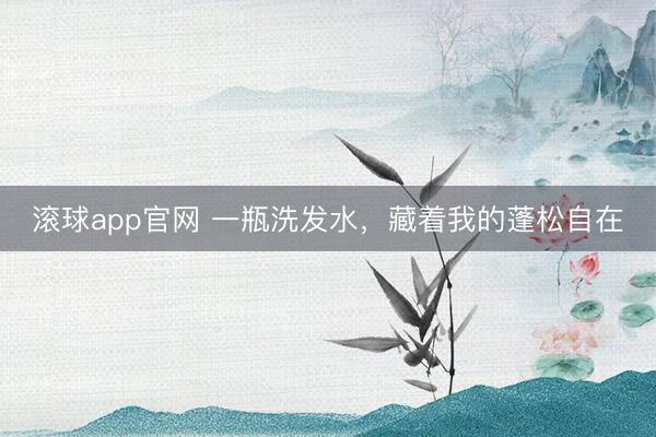 滚球app官网 一瓶洗发水，藏着我的蓬松自在