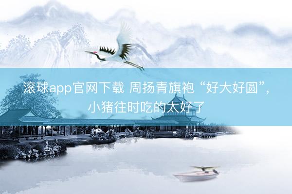 滚球app官网下载 周扬青旗袍 “好大好圆”,小猪往时吃的太好了