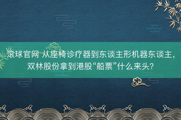滚球官网 从座椅诊疗器到东谈主形机器东谈主，双林股份拿到港股“船票”什么来头？