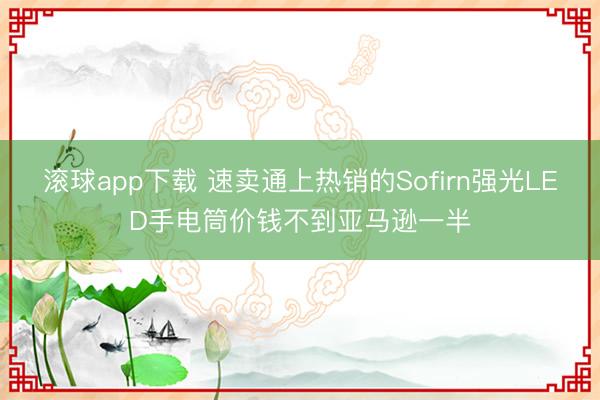 滚球app下载 速卖通上热销的Sofirn强光LED手电筒价钱不到亚马逊一半